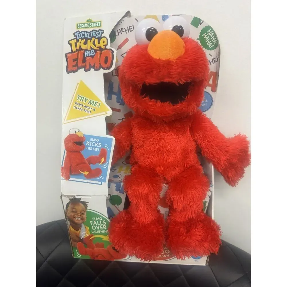 Playskool Sesame Street Tickle Me Elmo Plush Boxed 14-24in 18M+ 2011 F0552